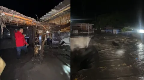 Tromba desborda el río Nexapa y deja severas afectaciones en Izúcar y Tepeojuma