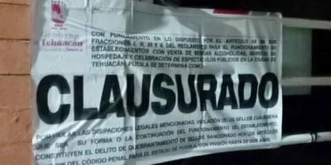 Clausuran cachimba en Tehuacán por venta ilegal de psicotrópicos