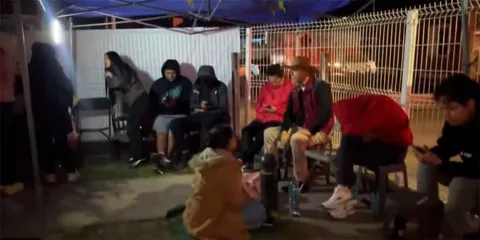 Comerciantes acampan para asegurar espacio en la Feria de Atlixco 2025