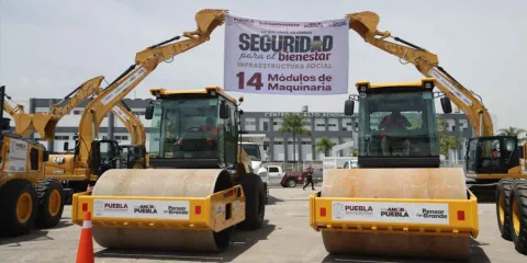 Puebla invierte 578 mdp en maquinaria para municipios olvidados