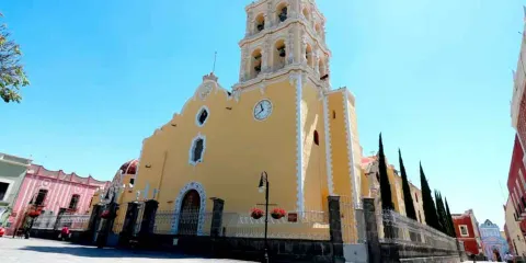 Robo de reflectores en el templo de Santa María de la Natividad alarma a Atlixco