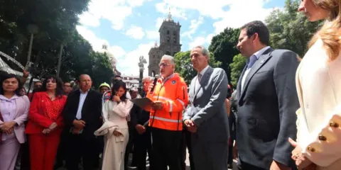 Encabezó Pepe Chedraui 2º Simulacro Nacional 2025 en el Zócalo de la Ciudad