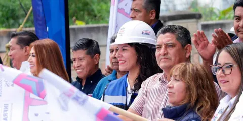 Fortalece Lupita Cuautle infraestructura urbana de San Andrés Cholula