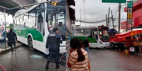 Camión de la línea 3 de RUTA provoca accidente en bulevar Norte de Puebla