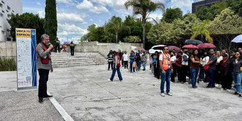 BUAP refuerza cultura de prevención con participación activa en el Simulacro Nacional 2025