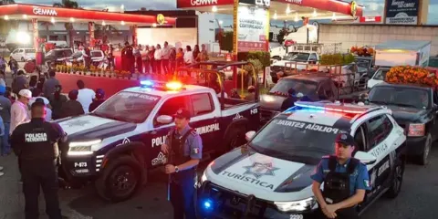 Operativo de seguridad en Atlixco garantiza vigilancia durante la temporada de Día de Muertos