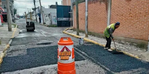 Campaña Capitalina Bacheando Puebla: fortalece la infraestructura vial en el norte de la ciudad