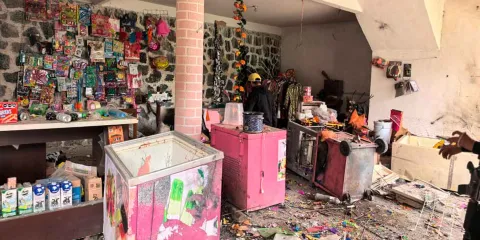 Explosión en papelería de Tlahuapan deja un lesionado y tres personas con crisis nerviosa