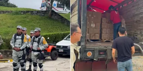 Gobierno federal y estatal despliegan maquinaria y brigadas en municipios afectados por lluvias