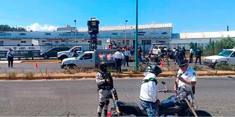 Operativo ROMA en Texmelucan: Policía Estatal refuerza vigilancia contra armas y drogas en motocicletas