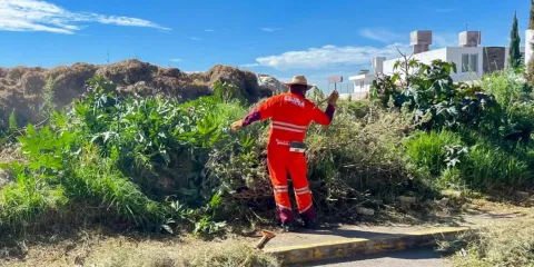 Acciones de limpieza del OOSL transforman Santa Margarita; llaman a ciudadanía a colaborar