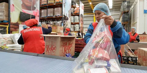 Fundación Banco de Alimentos recibió cinco toneladas de alimento de Canaco 