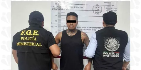 Fiscalía de Puebla captura en Cancún a hombre acusado de trata de personas contra su esposa