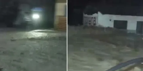 Lluvias desbordan el Río Necaxa e inundan Chicontla; viviendas dañadas y la zona sin luz