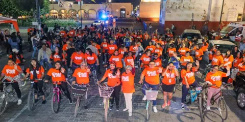 Tonantzin Fernández impulsa la Rodada por la Libertad: ¡En Cholula, la violencia se frena!