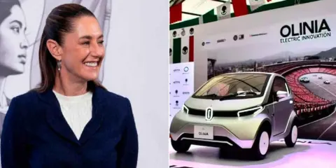 Claudia Sheinbaum impulsa en Puebla el desarrollo del auto eléctrico Olinia