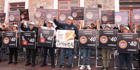 CTM Puebla celebra anuncio de jornada laboral de 40 horas impulsada por Claudia Sheinbaum