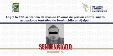 Intentó matar a su madre e incendiar su casa; recibe más de 26 años de cárcel en Puebla