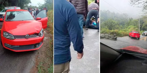 Conductora arrolló y mató a un motociclista en Xicotepec