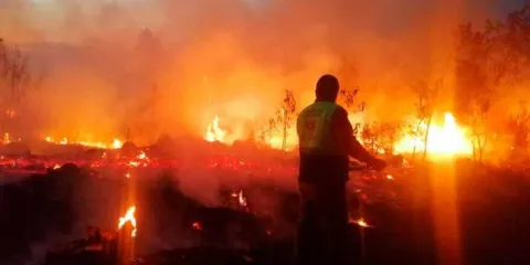 Fuego devora hectáreas en Tlachichuca y moviliza brigadas