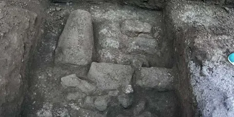 Rescate arqueológico del INAH durante obras en Xiutetelco