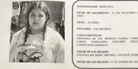 Emiten ficha de búsqueda por desaparición de joven de 20 años en Atlixco