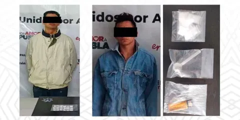 Cayeron "El Chuky” y “El Bipis” cargados con Cristal en Tehuacán 