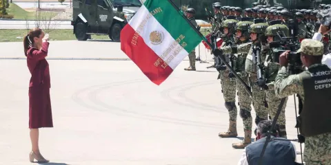 Sheinbaum reconoció desde Puebla al Ejército mexicano como el protector de la soberanía nacional
