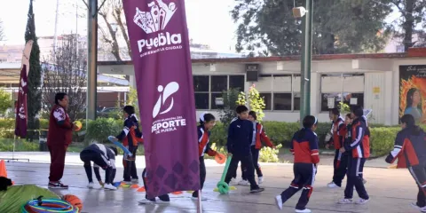 Impulsan activación física en juntas auxiliares con Circuito Deportivo en Puebla