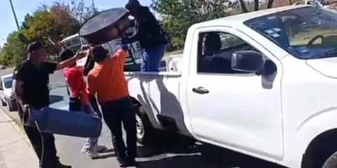 Liberan áreas y vía pública en Agua Santa para mejorar movilidad