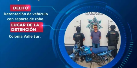 Policía de Atlixco recuperó motos con reporte de robo; hubo un detenido