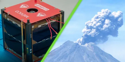 Nanosatélite de Upaep monitorea desde el espacio actividad volcánica del país