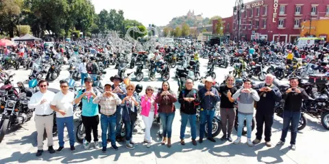 Mega Rodada con Causa reúne a miles de bikers y turistas en San Pedro Cholula