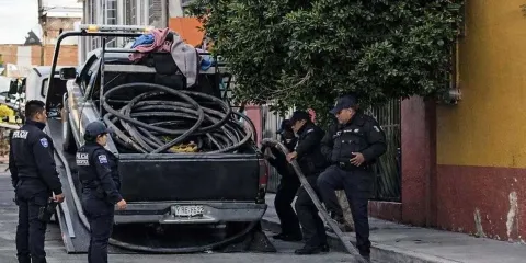 Siete detenidos en Atlixco tras denuncias de robo de cableado en la vía pública