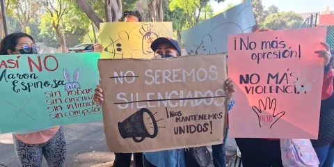 Trabajadores de Logística Sese protestan en Cuautlancingo; denuncian irregularidades