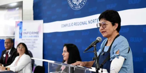 Ariadna Leecet González presenta informe del Complejo Regional Norte de la BUAP y anuncian nuevo bachillerato