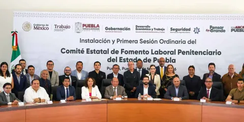 Puebla fortalece reinserción social con nuevo Comité Estatal de Fomento Laboral Penitenciario