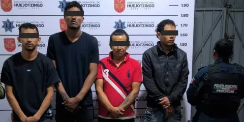 Cayeron cuatro RATAS en Huejotzingo; habían robado camión y mercancía por 7 mdp