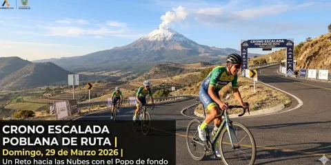 Cronoescalada en Tochimilco 2026: reto ciclista que impulsa turismo y deporte en Puebla