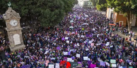 Se desplegarán mil 332 policías en Puebla por marchas del 8M