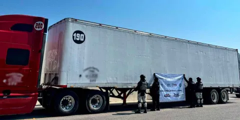 Recuperan tractocamión robado en autopista Orizaba-Puebla tras operativo de SSP y Guardia Nacional