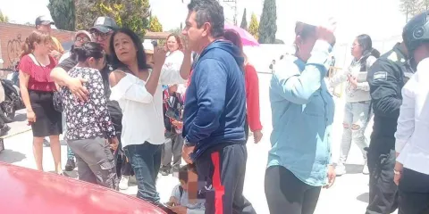 Arrollan a madre e hijos en Huejotzingo; el conductor fue detenido