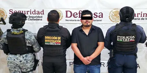 Cae presunto integrante del CJNG en Puebla; decomisan cartuchos y droga