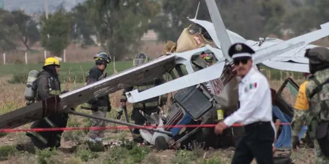 Falla mecánica, causa del desplome de avioneta en Huejotzingo