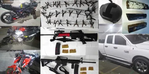 Fuerzas federales aseguran armamento en Tecamachalco, Tepeaca y Acatzingo