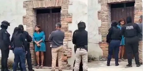 Roxana Luna protagoniza enfrentamiento con policías en Tlaltenango
