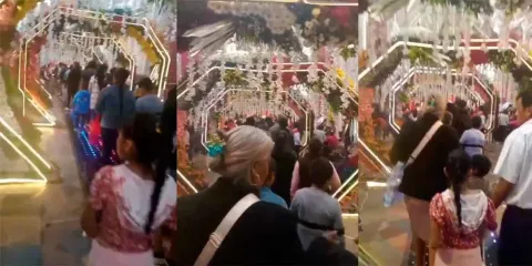 Miles de fieles acuden al Santuario de la Preciosa Sangre en Puebla por tradición milagrosa