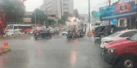 Agua de Puebla atendió puntos de encharcamiento en la ciudad