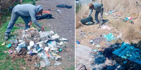 Sacan 60 toneladas de basura de barrancas de Domingo Arenas 