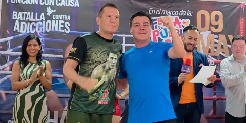 Julio César Chávez y el "Travieso" Arce listos para la gran pelea con causa